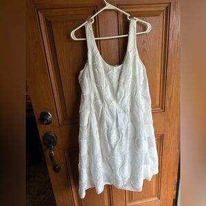 Nine White Ivory Textured Dress